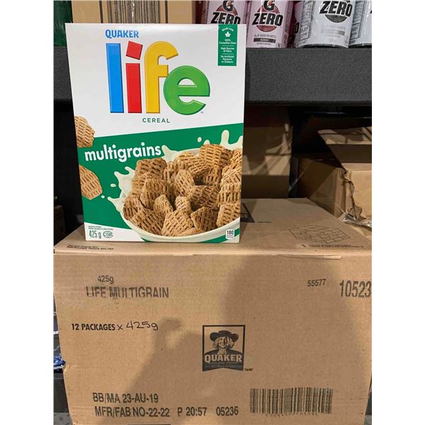 CASE LOT Quaker Life Cereal Multigrains 12 x 425g
