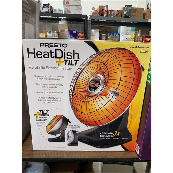 Presto Heat Dish + Tilt Parabolic Electric Heater