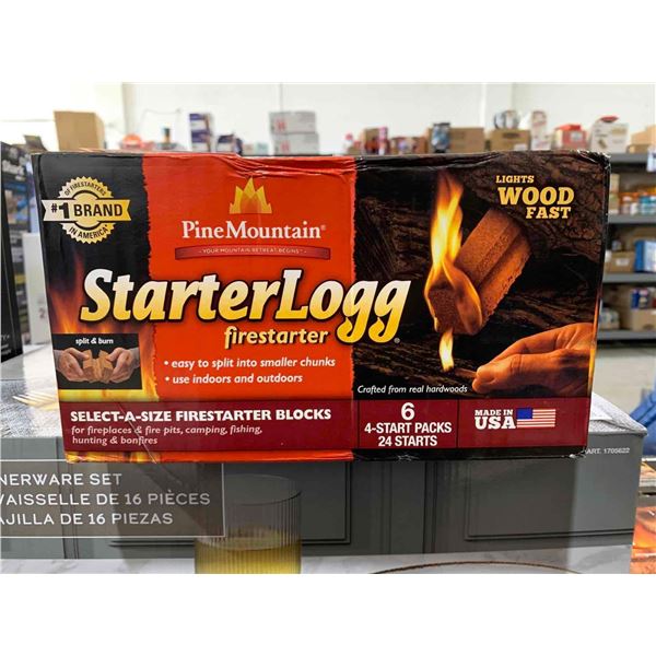 Pine Mountain Starter Logg Firestarter Select a Size 6 4-Start Packs 24 Starts