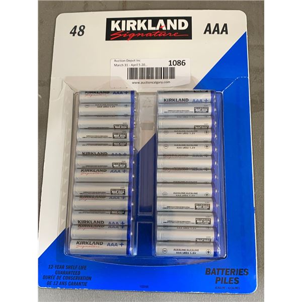 Kirkland AAA 48 pack Batteries