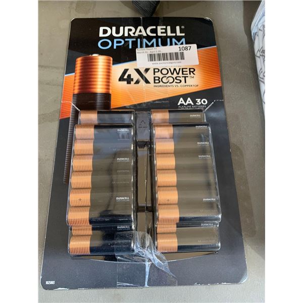 Duracell Optimum AA 30 pack Batteries