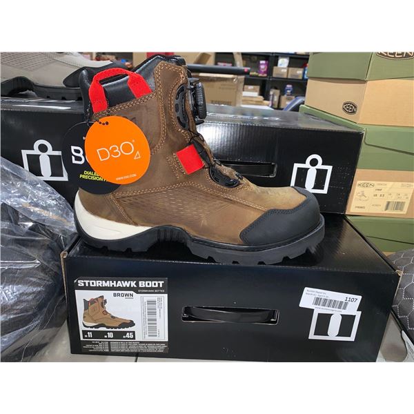 ICON StormHawk Motorcycle Boot Brown Size 9.5