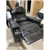 Image 3 : Electric Rocker Recliner Chair with tip out Cup Holders and Under Arm Storage Black