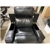 Image 5 : Electric Rocker Recliner Chair with tip out Cup Holders and Under Arm Storage Black
