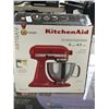 Image 1 : Kitchen Aid Artisian Tilt  Head Stand Mixer 4.7 L RED