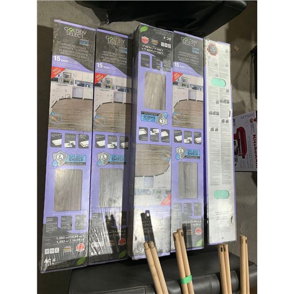 Golden Select Water Resistant Laminate Flooring 15mm Extra Thick 6 Planks per Box x's 13 Boxes Cover