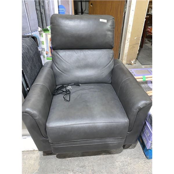 Electric Recliner Chair with Adjustable Headrest Grey