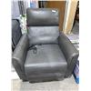 Image 1 : Electric Recliner Chair with Adjustable Headrest Grey