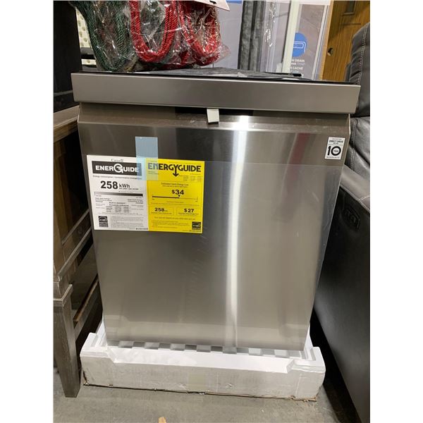 LG LDP6810SS Dishwasher, 24" Exterior Width, 44 dB Decibel Level, Fully Integrated, Stainless Steel