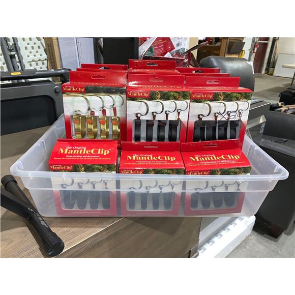 Large Lot Original Mantle Clips Various Clip Colors