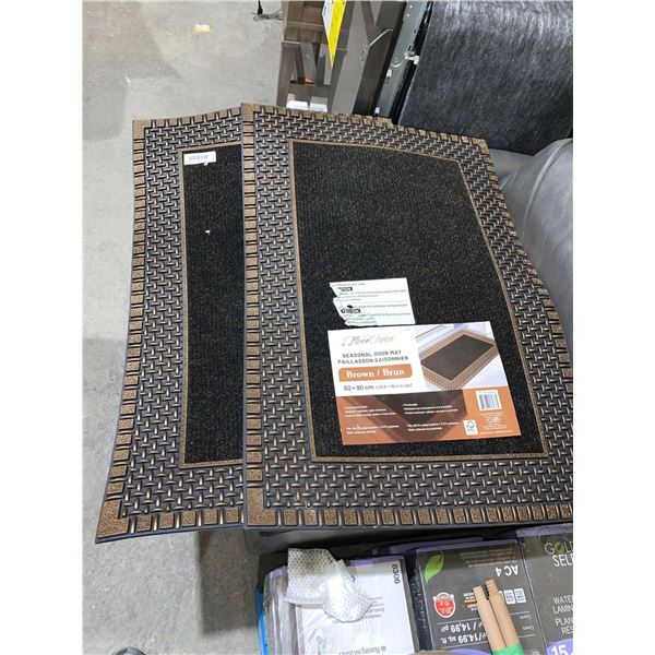Lot of 2  Floor Choice Seasonal Door Mat - Brown - 60x90cm
