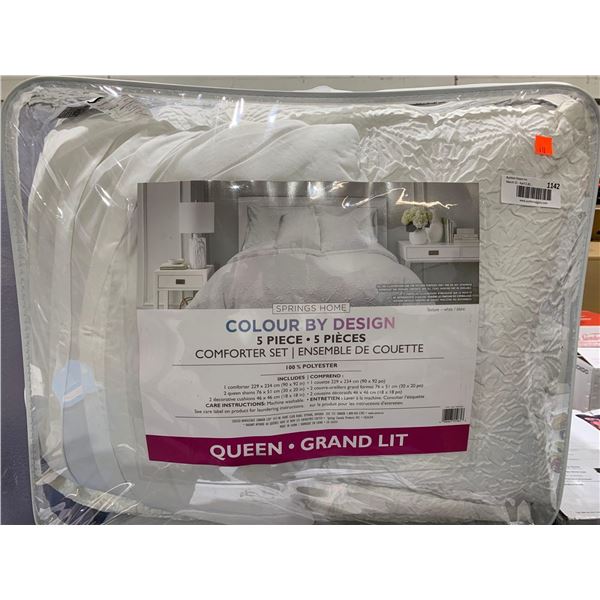 Springs Home Color by Design Queen Size  5 Pc Comforter Set