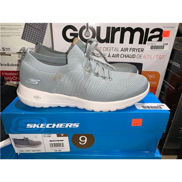 Size 9 Girl's Skechers Gray Sneakers