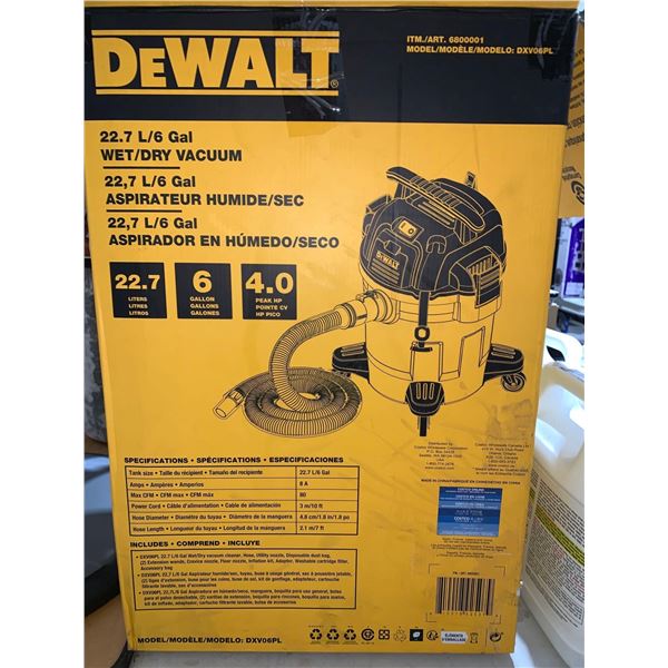 Dewalt 22.7Gal Wet Dry Shop Vac