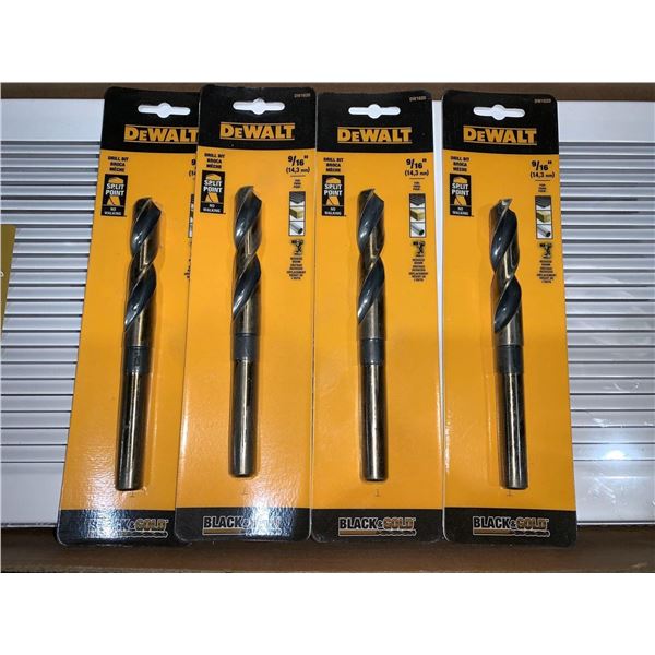 Dewalt drill bits 9/16  - Lot of 4