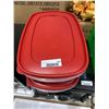 Image 2 : Lot of 2 Rubbermaid Easy Find Lid System, 2.5 Gallon Storage totes