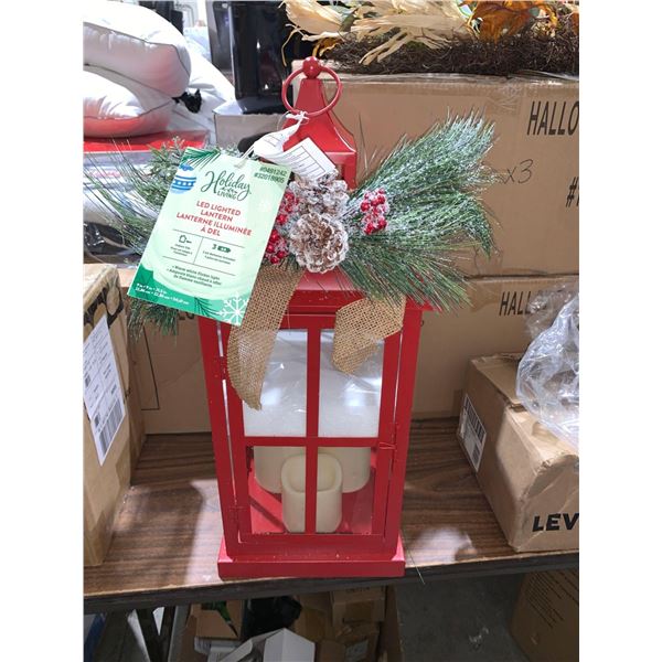 Holiday Living LED Lighted Lantern 9x9x21.5"