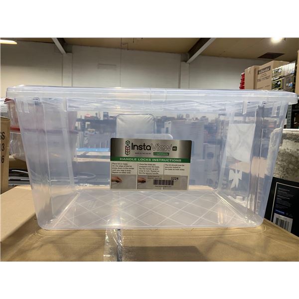 Instaview 45 Clear Locking Lid Tote