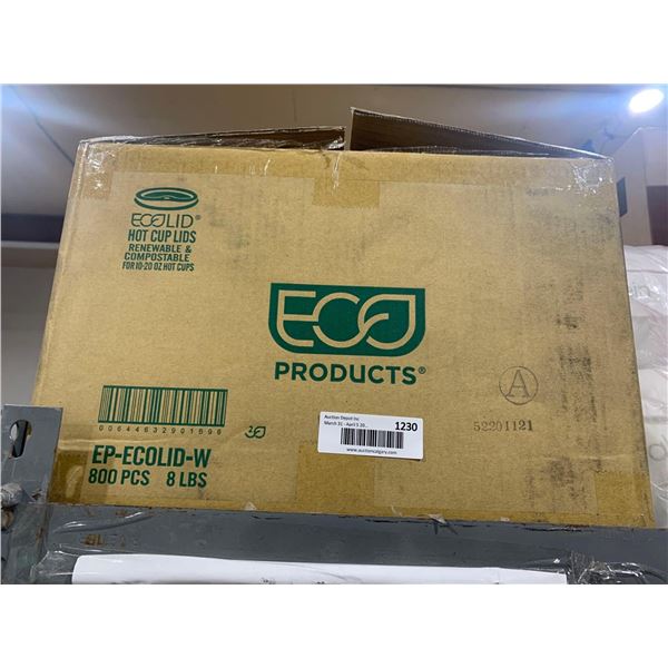ECO Products Hot Cup Lids for 10-20oz Cups 800pc