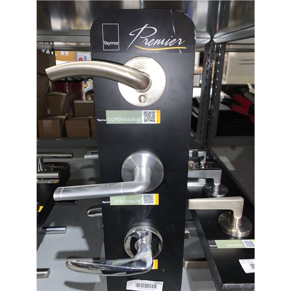 Lot of 3 Assorted (fully functional) Taymor Premier Door Handles - Store Display