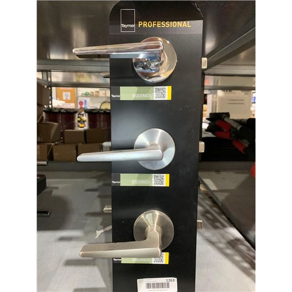 Lot of 3 Assorted (fully functional) Taymor Professional Door Handles - Store Display