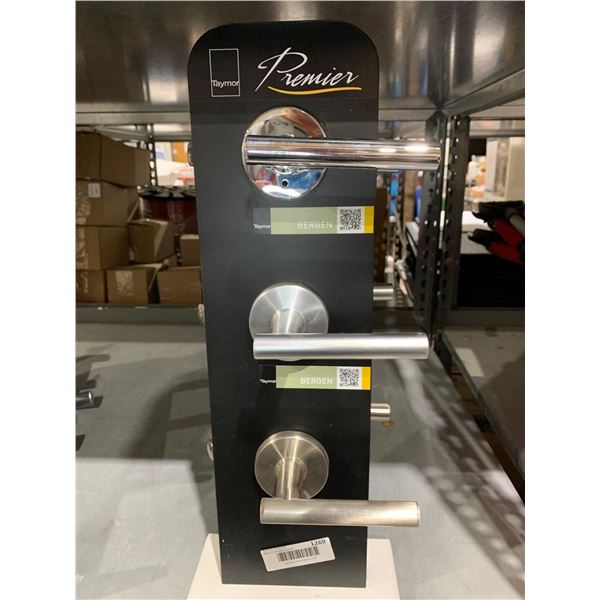 Lot of 3 Assorted (fully functional) Taymor Premier Door Handles - Store Display