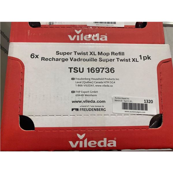 Vileda Super Twist XL Mon Refill Head - Case of 6