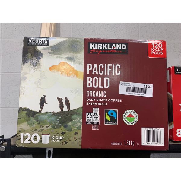 Kirkland Pacific Bold Extra Dark Roast Coffee K-Cup Pods