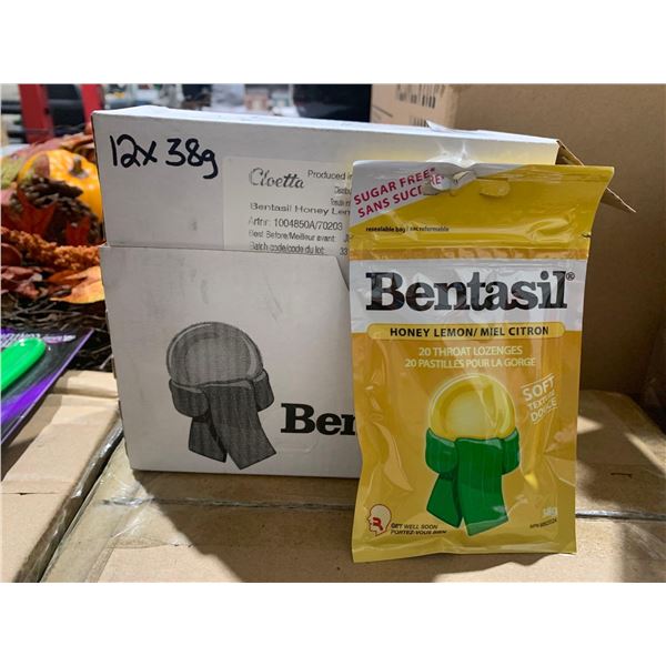 Bentasil Honey Lemon Throat Lozenges 12x38g