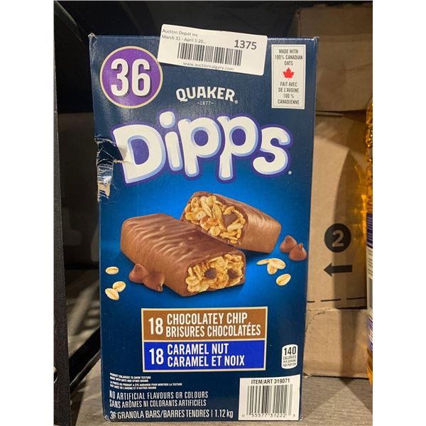 Quaker Dipps Granola Bars 36 Count