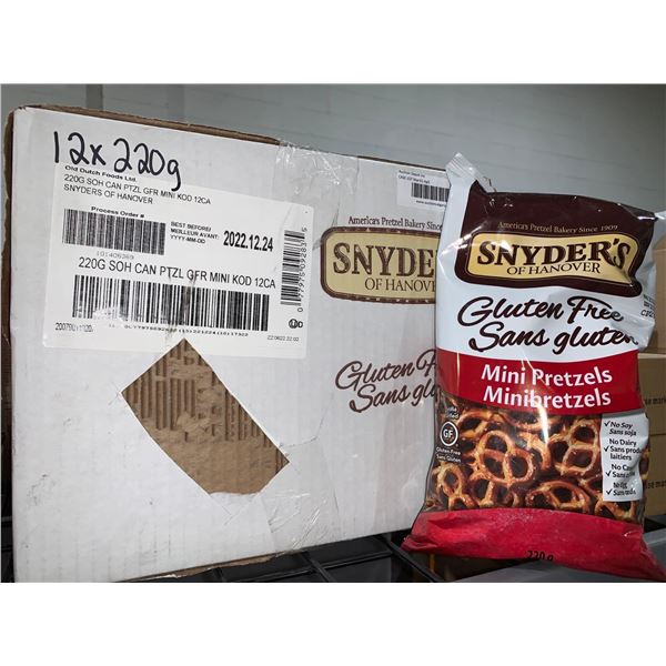 Snyder's  Gluten Free Mini Pretzels 12x220g