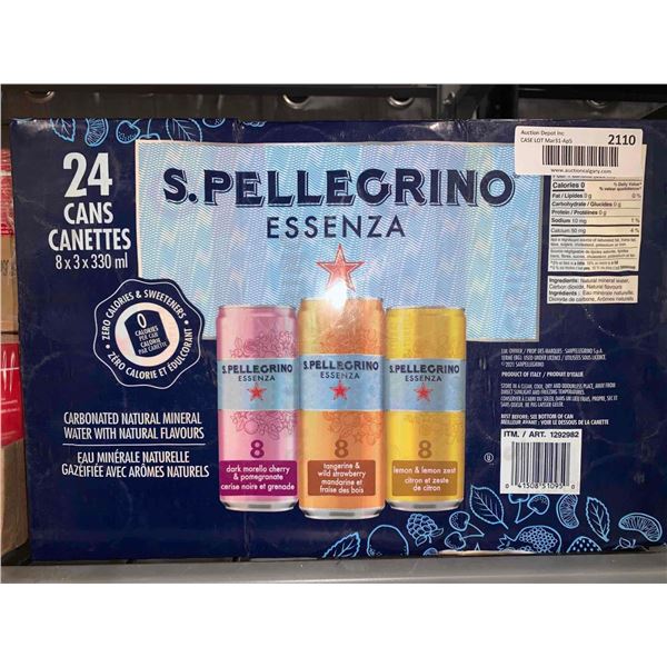 S Pellegrino Assorted Flavor Carbonated Water - 24 x 330ml