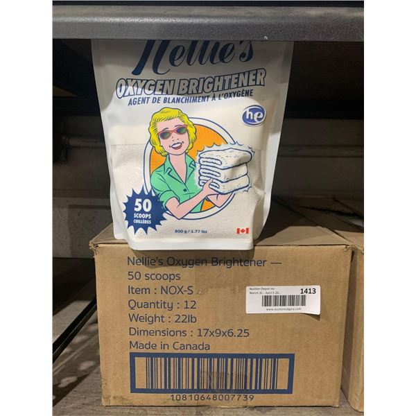 Nelle's Oxygen Brightener Laundry Booster 12x800g