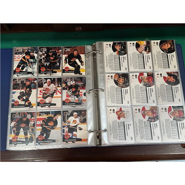 Binder of NHL Hockey Cards