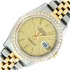 Image 1 : Rolex Mens 2 Tone 2.5CTW Bezel Champagne Jubilee Index 36MM Datejust Wristwatch