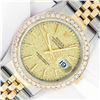 Image 2 : Rolex Mens 2 Tone 2.5CTW Bezel Champagne Jubilee Index 36MM Datejust Wristwatch