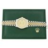 Image 4 : Rolex Mens 2 Tone 2.5CTW Bezel Champagne Jubilee Index 36MM Datejust Wristwatch