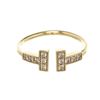 Image 1 : Tiffany & Co Gold T Wire Diamond Ring 5.5