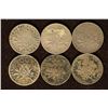 Image 1 : 6 FRANCE SILVER 50 CENTIMES .0671 OZ. ASW EACH
