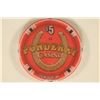 Image 2 : $5 PONDERAY CASINO CHIP, BREMERTON, WA.