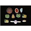 Image 1 : 10 ASSORTED PIN BACKS.: 1974 MIXED INVITATIONAL