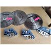 Image 3 : Lot of 3 10" Diamond Blades & 3 10" Combination saw blades