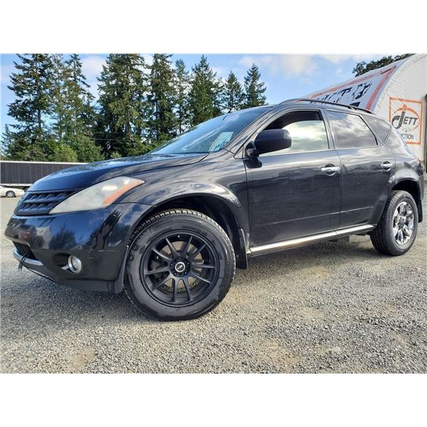 H4 --  2006 NISSAN MURANO SL AWD, Black, 222522 KM