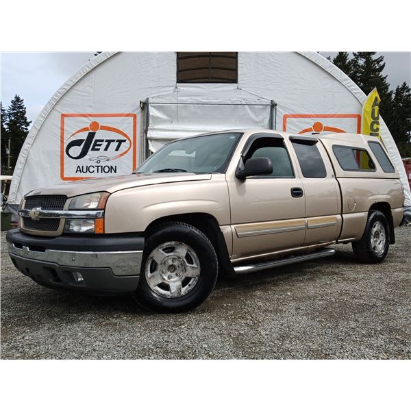 I1 --  2005 CHEVROLET SILVERADO 1500 EXT CAB, Brown, 259858 KM