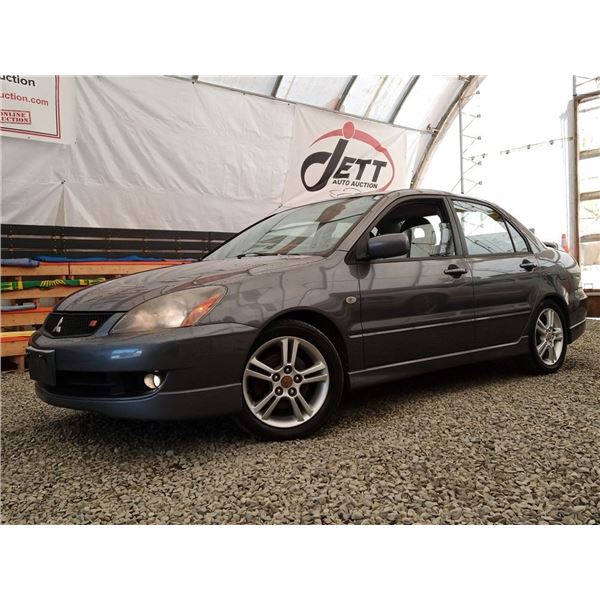 A12F --  2006 MITSUBISHI LANCER RALLIART , Grey, 229404 KM