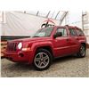 Image 1 : A3 --  2009 JEEP PATRIOT SPORT 4X4, Red, 128083 KM  "NO RESERVE"