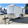 Image 1 : 0J-- 2006 INTERSTATE WEST CORPORATION CARGO TRAILER, WHITE "NO RESERVE"