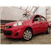 Image 2 : C6C --  2016 NISSAN MICRA, Red, 176239 KM