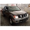 Image 7 : F3 --  2008 NISSAN FRONTIER CREW CAB 4X4, Grey, 195,045 Miles