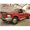 Image 1 : A1 --  1999 FORD F350 SUPER DUTY CREW CAB DUALLY DIESEL, Red, 338782 KM